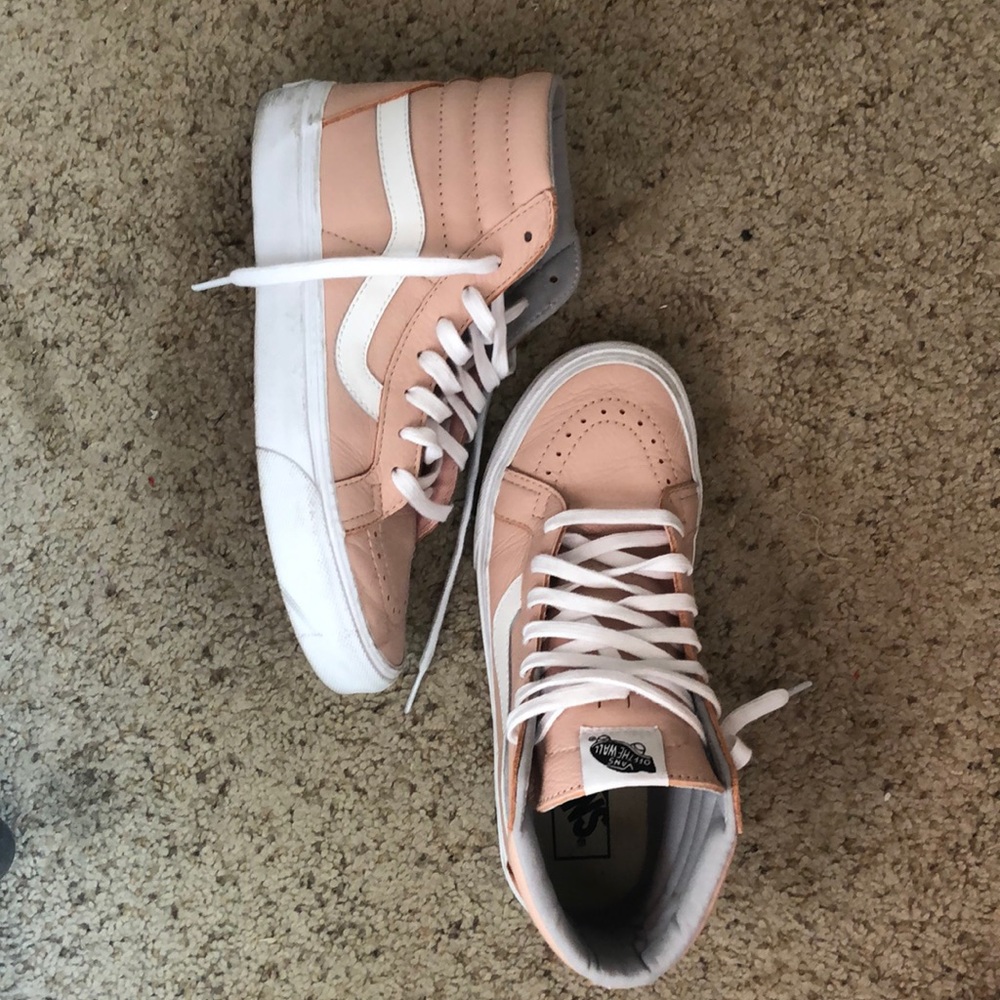Vans pink high tops